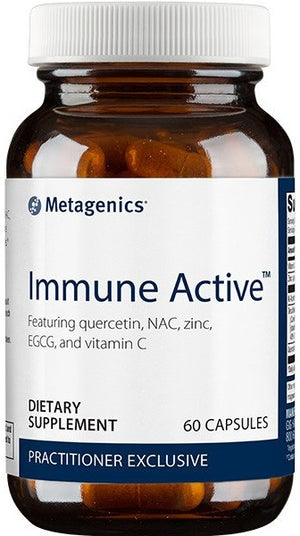 Immune Active with Quercetin, NAC, Zinc, EGCG, Vit C (60 Caps) by Metagenics