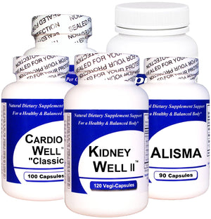 Blood Pressure Kidney Health Kit (1 Kidney Well II,  1 Alisma, 1 Cardio Well Classic, 1 Berberine, 1 Magnesium Citrate)