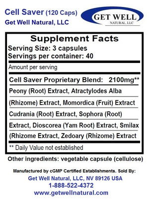 Cell Saver (120 Capsules - 700mg.)