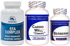 Cholesterol Health Kit (1 Cardio Well Classic, 1 EFA Complex, 1 Berberine)