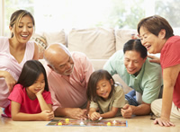 Family Playing Game
